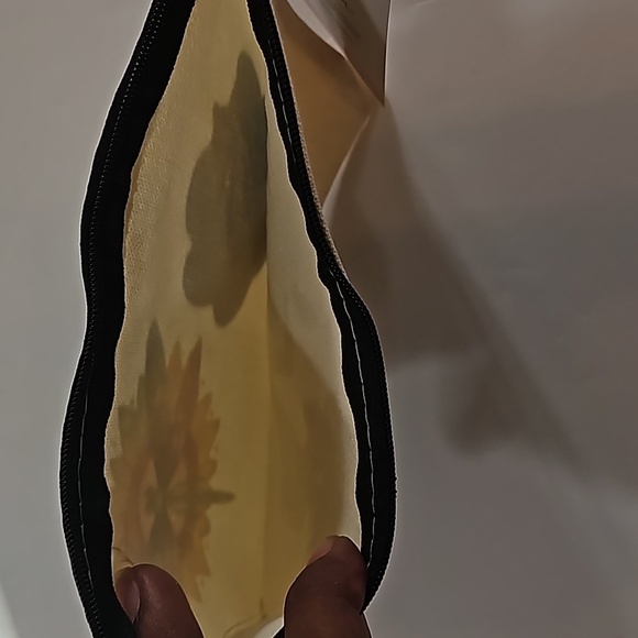 Hand Crafted makeup bag Canvas Pencil case Iron applique Handmade Travel purse - Picture 10 of 17